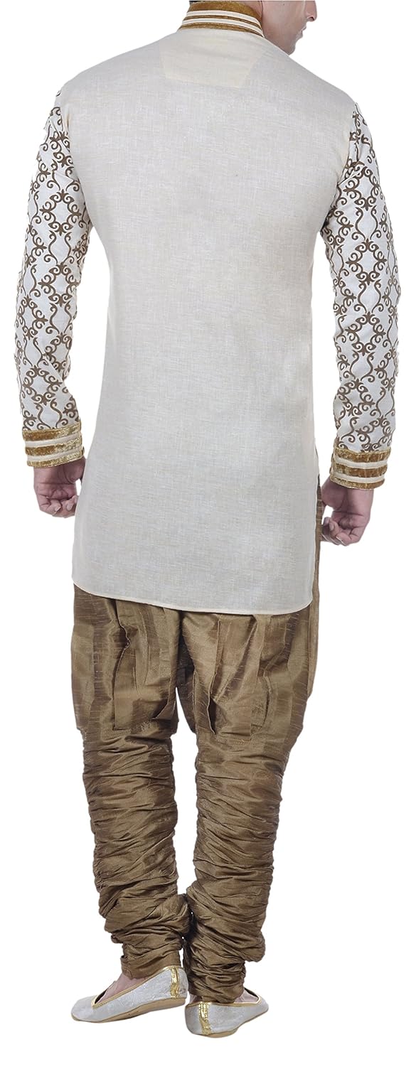 new looks men's cotton kurta and pyjama set