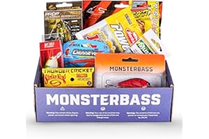 MONSTERBASS Fishing Mystery Box, Bass Fishing Kit - Best Lures Kit, Biggest & Best Tackle Mystery Box for Catching Smallmouth & Largemouth Bass