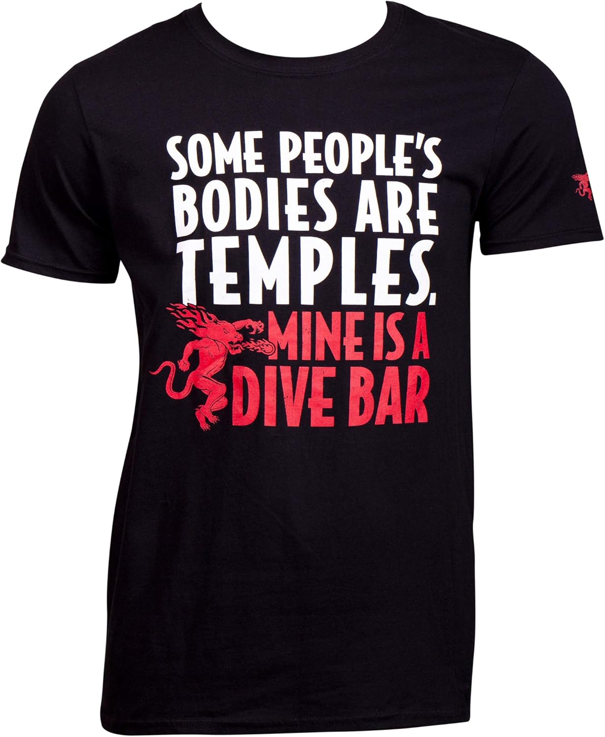 Fireball Whisky Dive Bar Men's TShirt Amazon.co.uk Clothing