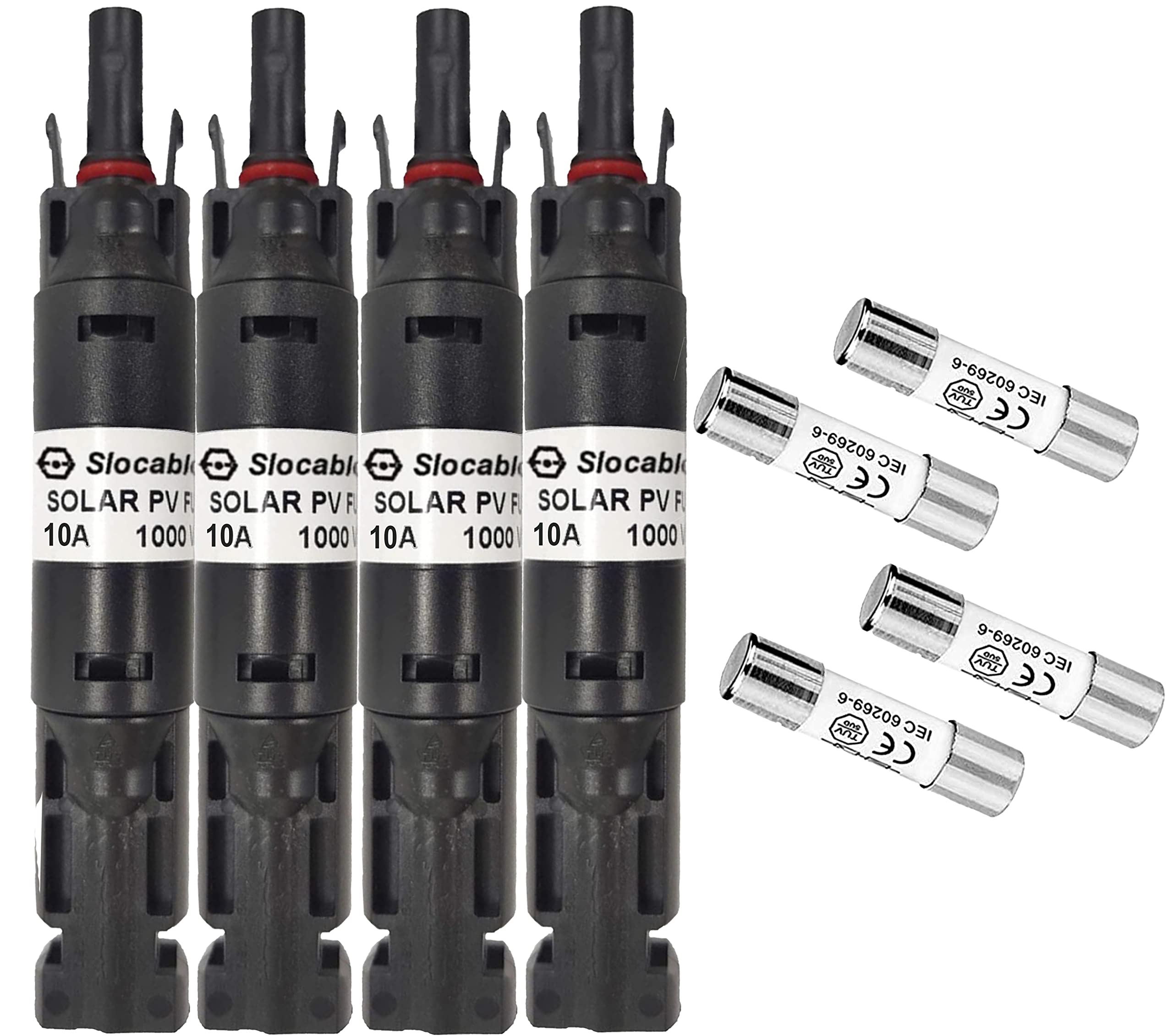 (4) PCS Odyssey 10A MC4 Solar PV In-Line Fuse