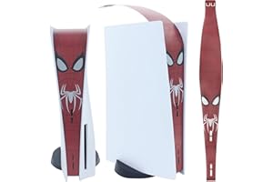 PONIWA Dust Cover Net for PS5/for PS5 Slim Console,Heatsink Barrier Pets Hair Anti-dust Cover Dustproof for PlayStation 5 Optical Drive/Digital Version Game Console Accessories (Spider, for PS5)