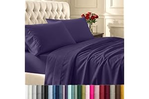 Softest 100% Cotton Sheets, Twin Sheets Set, 400 Thread Count Sateen Bedding for Dorm Rooms & Adults, Deep Pocket Sheets, Coo