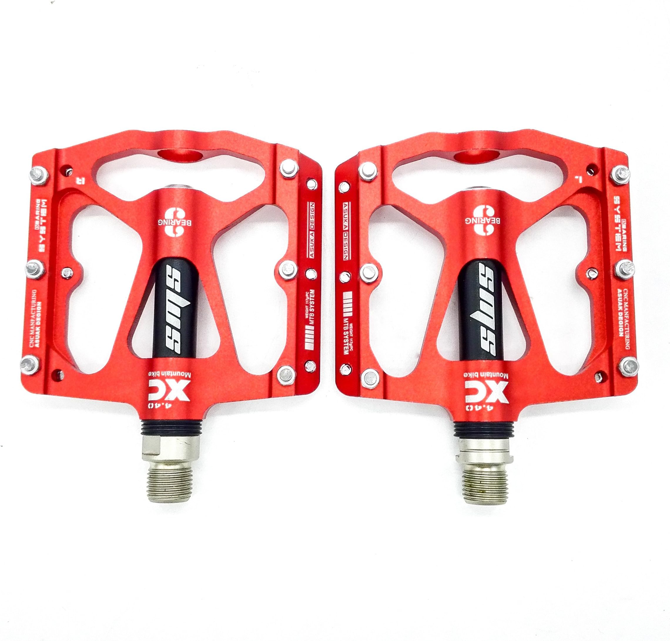Willyn 3 Bearings Antiskid Flat Pedals For MTB City XC Road Bike Bicycle JT32&33