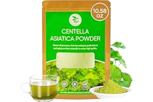 INJOY YOUR VITALGRI:N Centella Asiatica Powder (Gotu Kola) - 10.58 oz, Herbal Tea for Cooling & Refreshing, Supports Skin & Wellness, Freeze-Dried & Finely Ground, No Additives, No Caffeine, Gluten Free