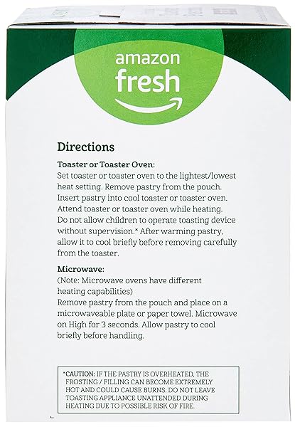 AMAZON FRESH, FROSTED FUDGE TOASTER PASTRIES, 8 COUNT