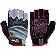 GREASE MONKEY 22102-23 Pro Fingerless All Purpose Work Gloves & Workout Gloves, Single Pair, Medium