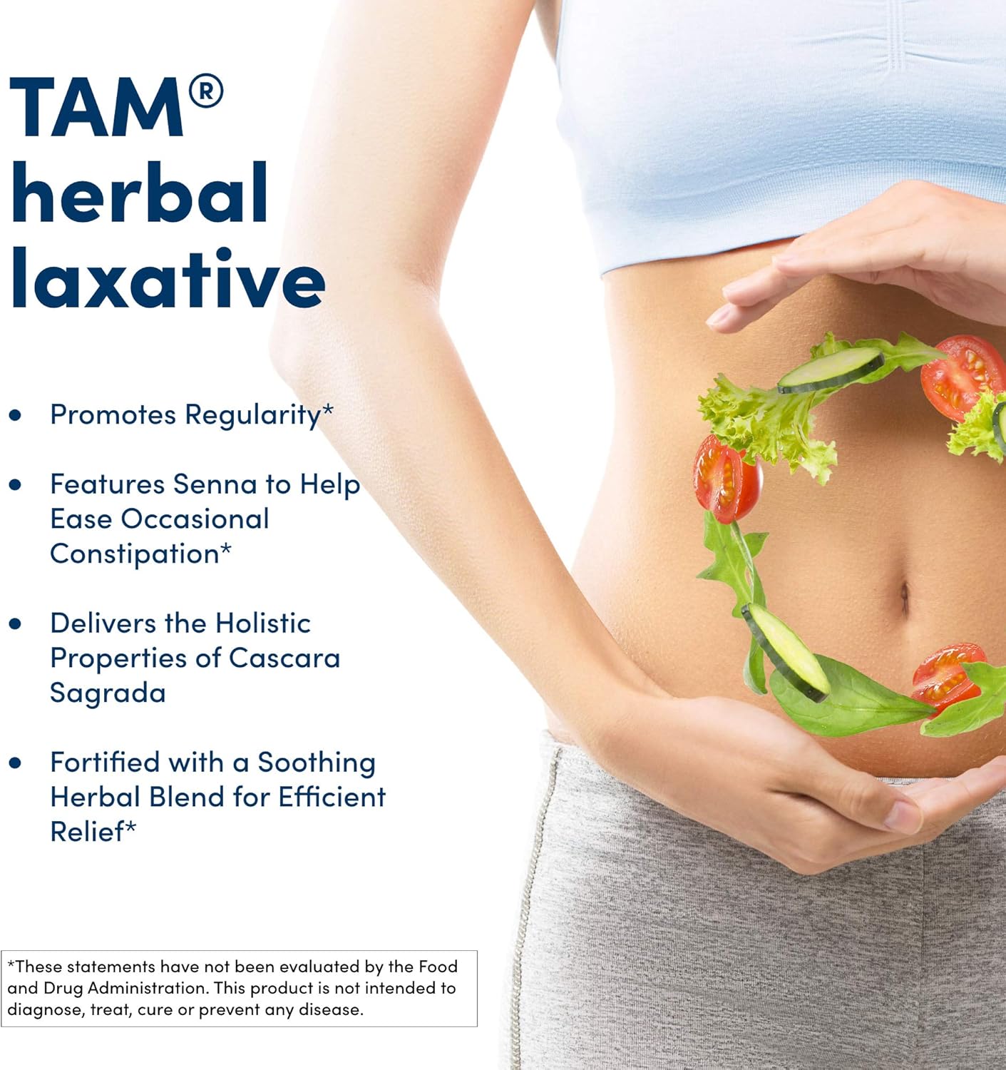 American Health Tam Herbal Laxative Tablets - Supports Regularity, Eases Occasional Constipation - Non-GMO, Gluten-Free, Vegan - 78 mg Cascara Sagrada - 250 Count, 125 Total Servings: Health & Personal Care