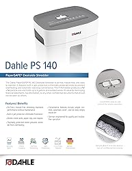 Dahle PaperSAFE PS 140 Paper Shredder, Oil