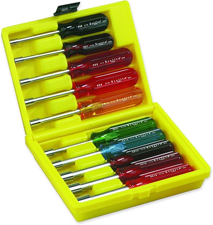Xcelite Xcelite, 10 Pc Nut Driver Set, Hex (HS618N) Home