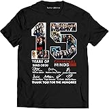 PixelCustom 15 Years of 2005 2020 Thank You for The Memories Signatures Character Shirt Criminal Lovers Minds Movie T Shirt
