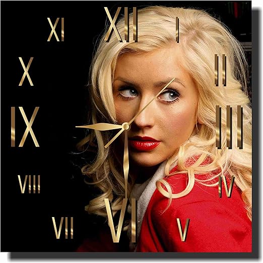 Amazon Com Christina Aguilera 11 8 Original Reloj De Pared