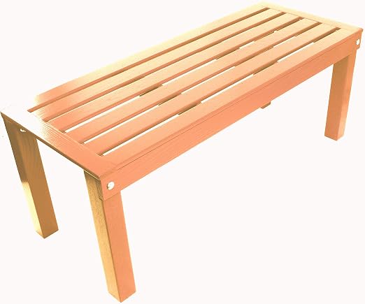 Amazon Com Dixie Seating Penrose Wood 4 Bench No 4818s Coastal Peach Furniture Decor