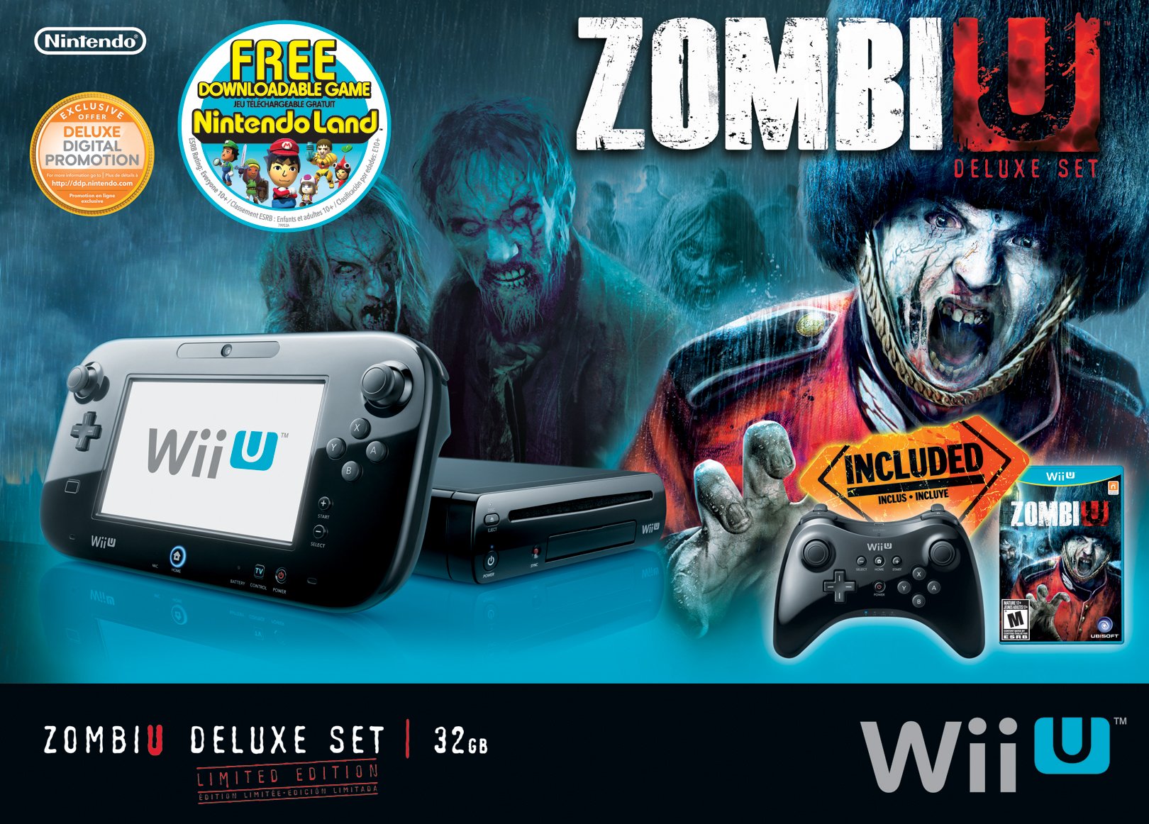 ZombiU Deluxe Set Wii U Console