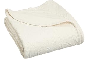 Williamsburg William and Mary Matelasse King Bedspread, Bone
