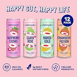 wildwonder Sparkling Probiotic Drink 12pk, For Gut