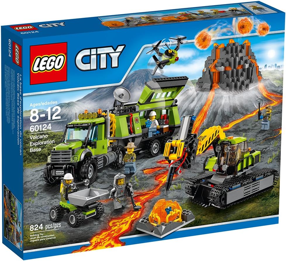 lego city volcano exploration truck