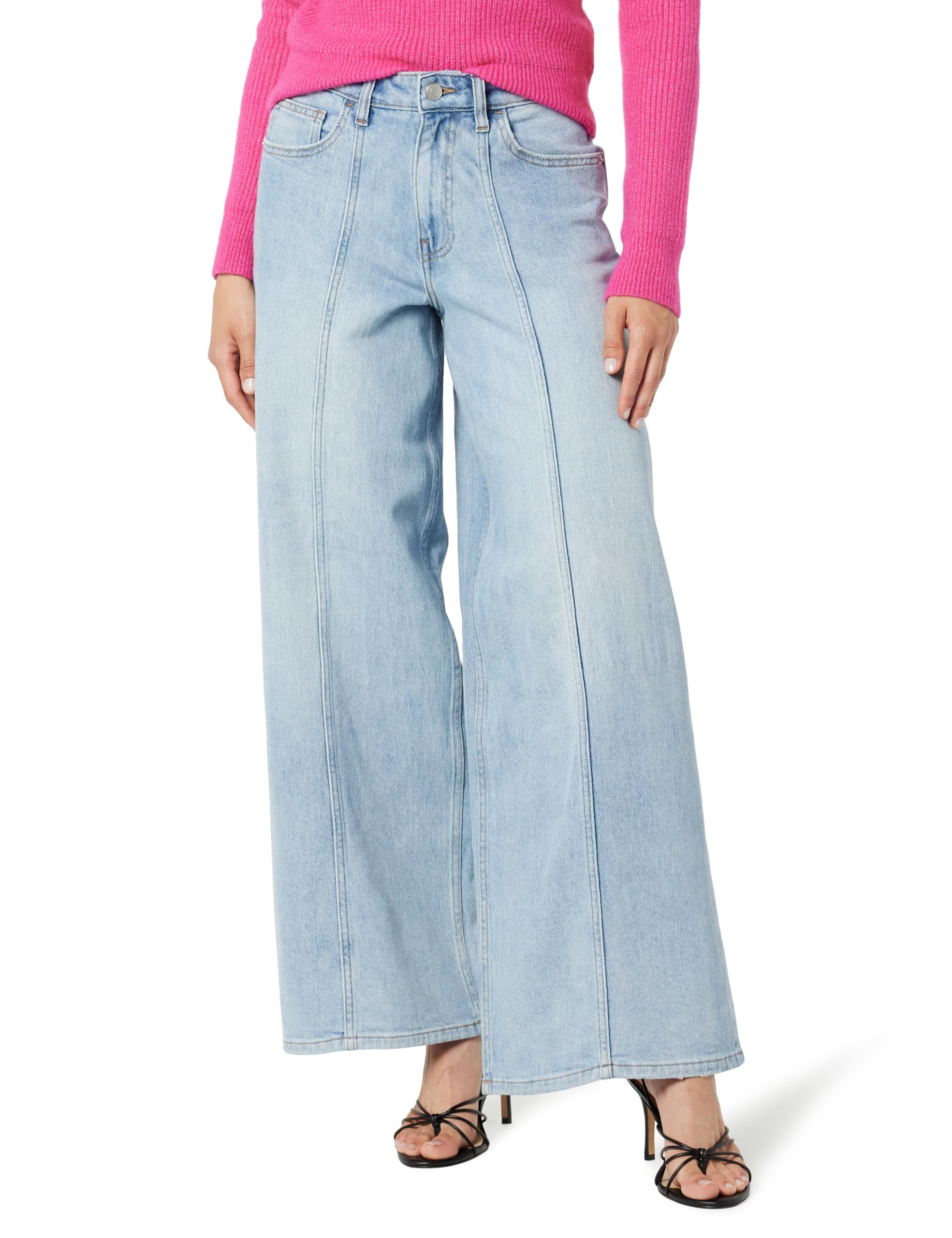 Photo 1 of The Drop Women's Frida Relaxed Fit Jeans, Light Indigo, 32