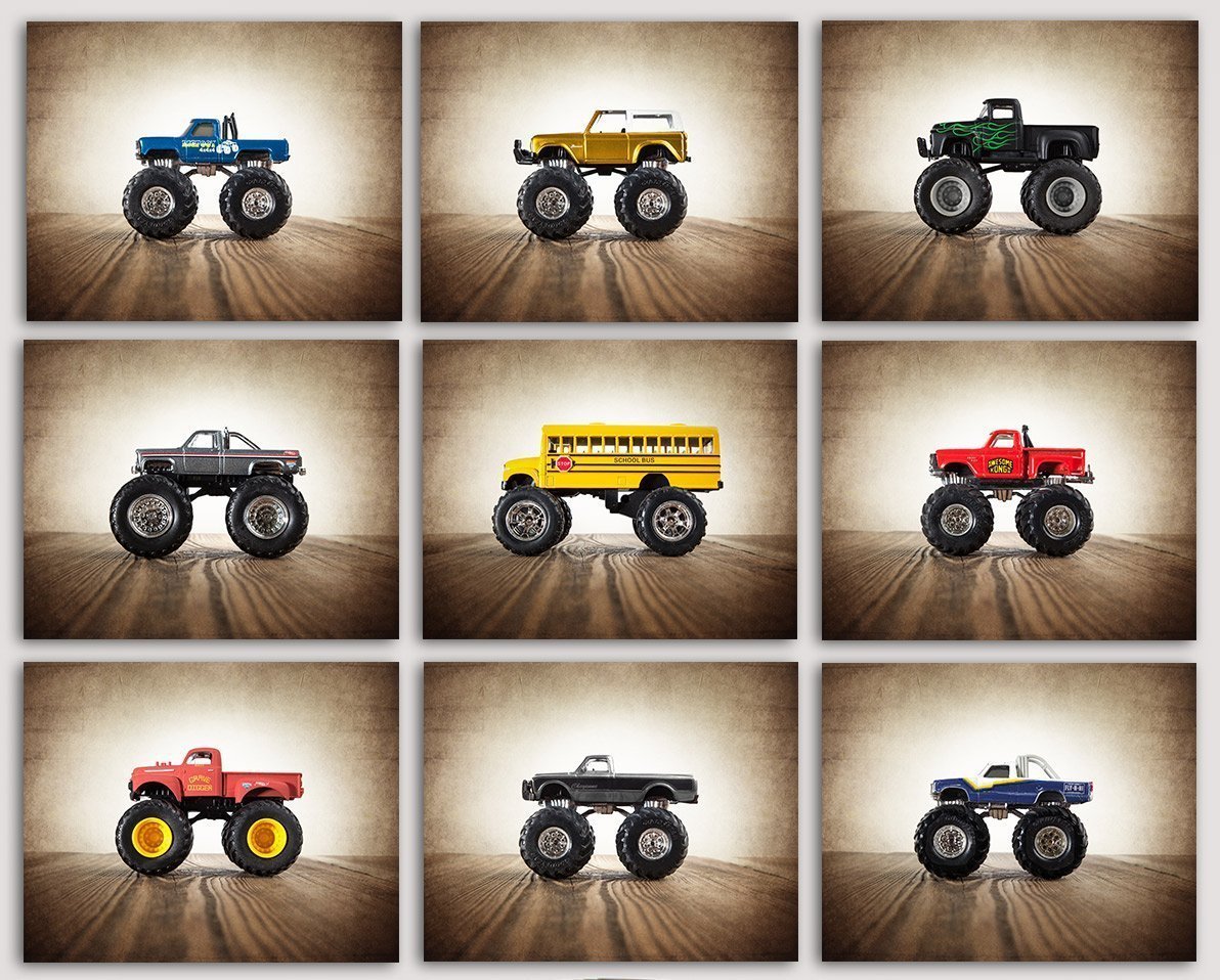 Amazon Com Vintage Monster Truck Photo Awesome Kong Boys