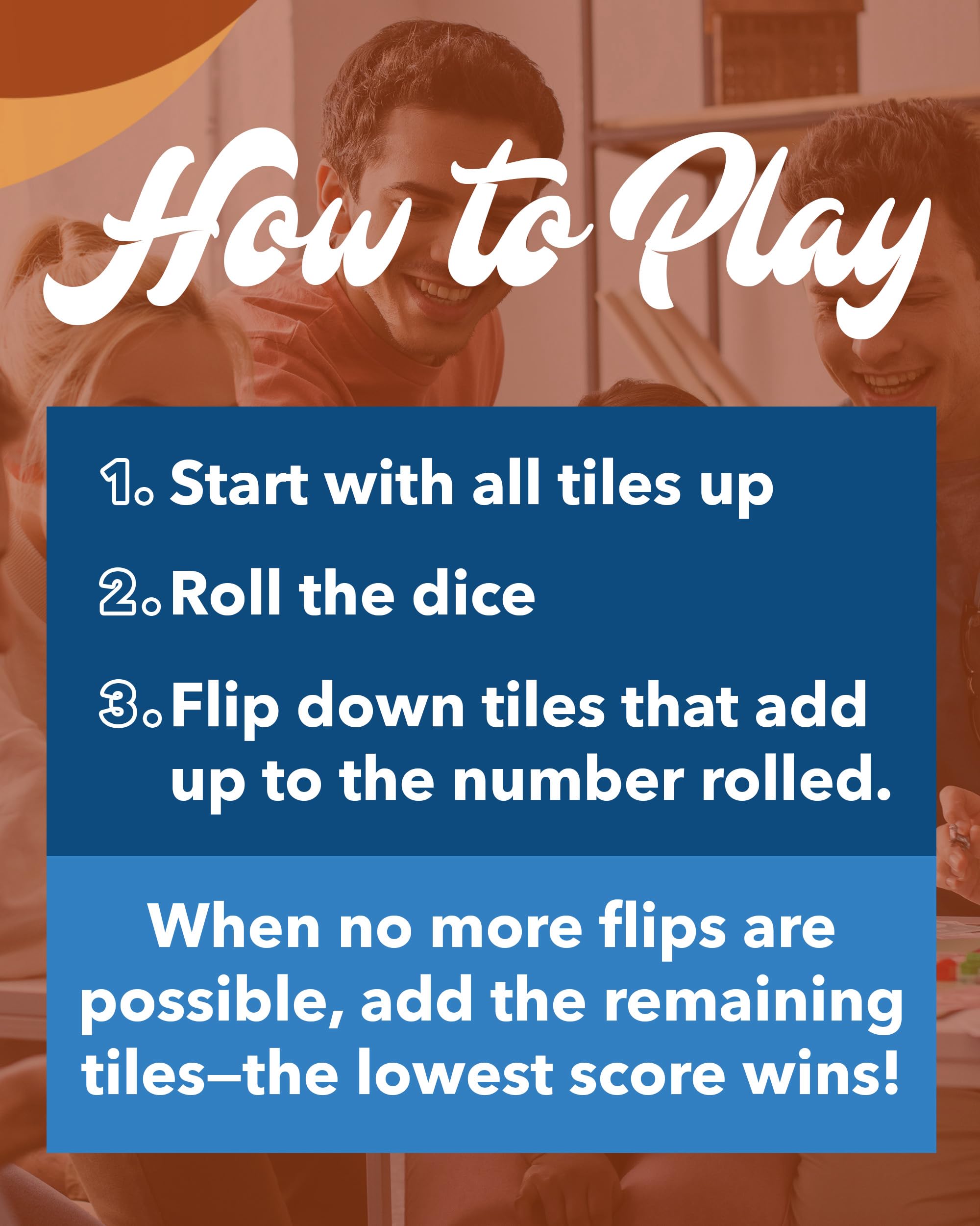 WE Games Shut-The-Box Board Game in Wooden Box with Dice