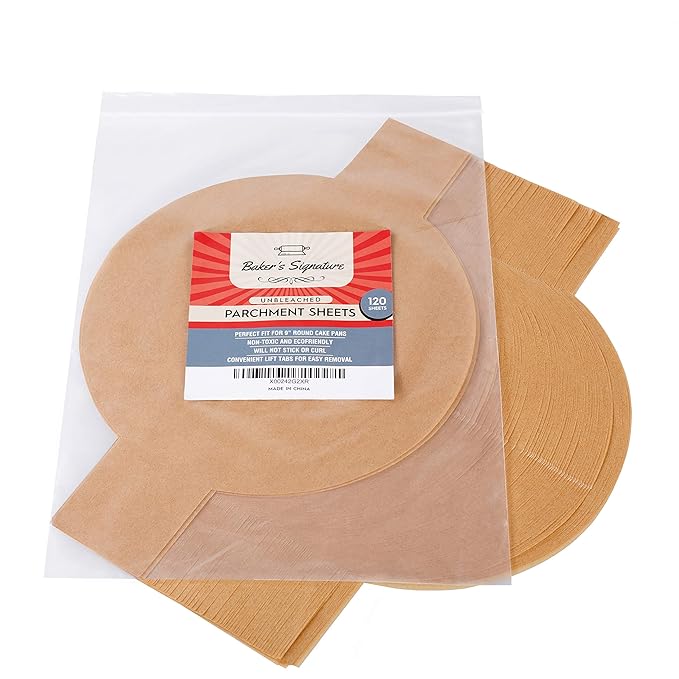 Buy 9 Inch Rounds Pack of 120 Parchment Paper Baking Sheets by Baker’s