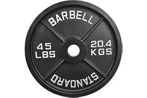 BalanceFrom Olympic Weight Plates Pair for Heavy Duty Weightlifting
