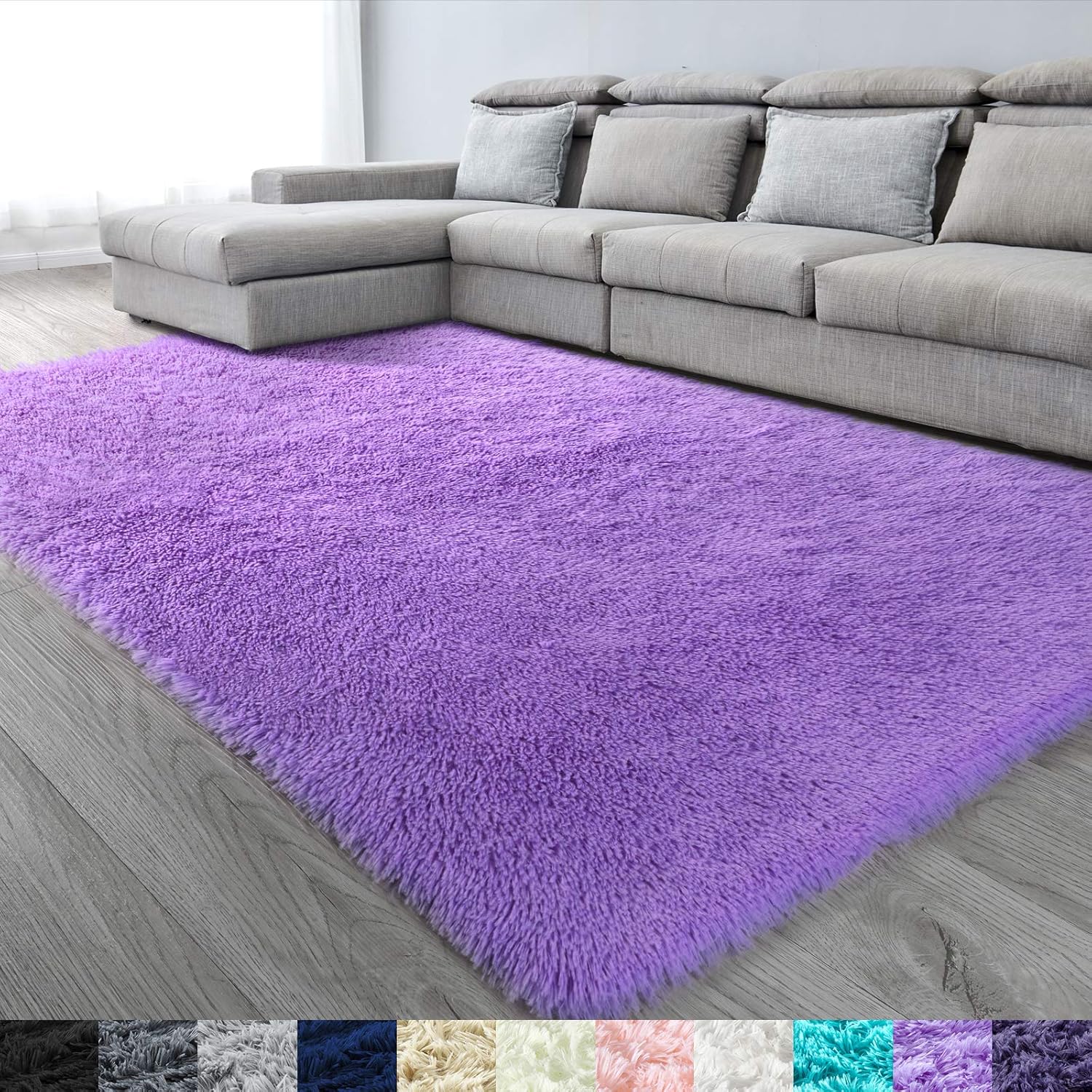 purple nursery rug