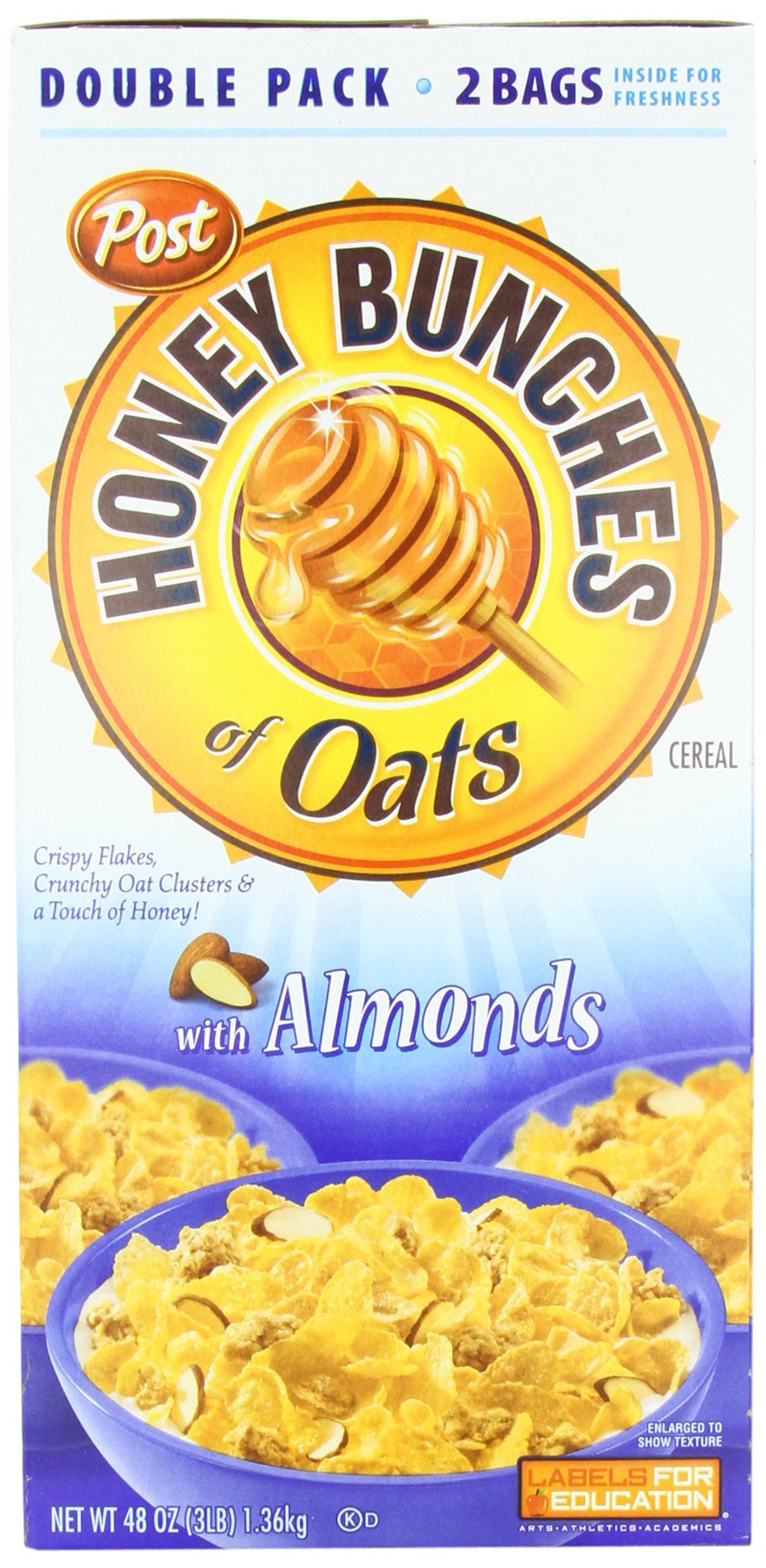 Post Honey Bunches of Oats with Almonds Cereal Box, 1.36 kg Buy