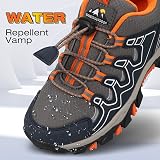UOVO Boys Trainers Water Resistant Low-Top Kids Shoe Navy Orange Size 12.5 view 3