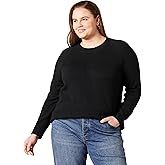 �鶹�� Essentials Womens Classic-Fit Soft Touch Long-Sleeve Crewneck Sweater (Available in Plus Size)