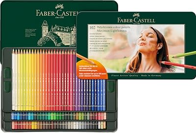 Faber-Castell Polychromos 102 3-Star Lightfast Tin Pencils
