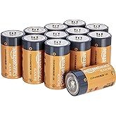 Amazon Basics C Cell All-Purpose Alkaline Batteries, Long-lasting Power, 5-Year Shelf Life, 16 Pack Of 12 Count, 192 Count Total