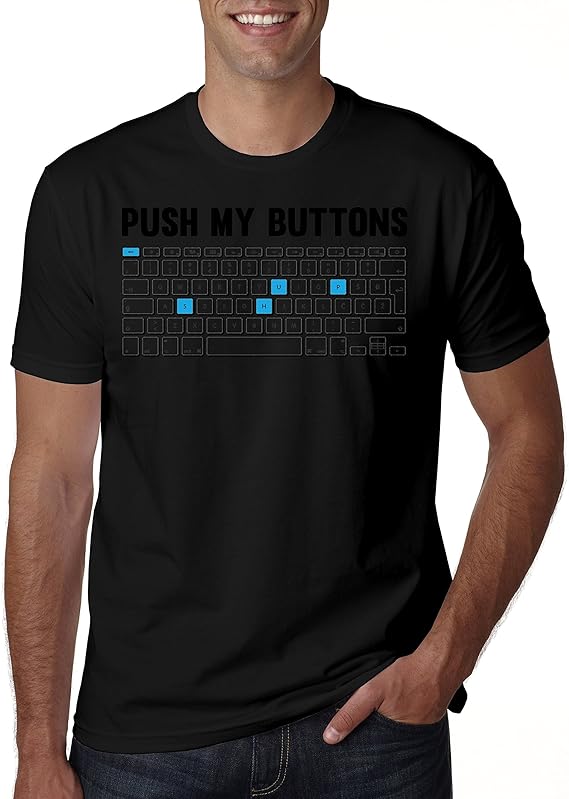 Push My Buttons Keyboard Men's TShirt Amazon.de Bekleidung