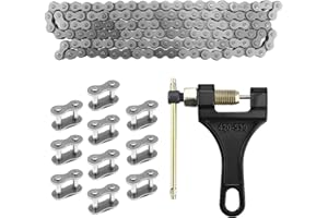 JOYYANGFANG 530 Motorcycle Drive Chain-120 Links Universal Kit for 50/70/90/110/125/196/212cc Engines Fits SSR TaoTao Coolster Baja ATVs Mini Bikes Dirt Bikes Go-Karts and Includes Chain Breaker Tool