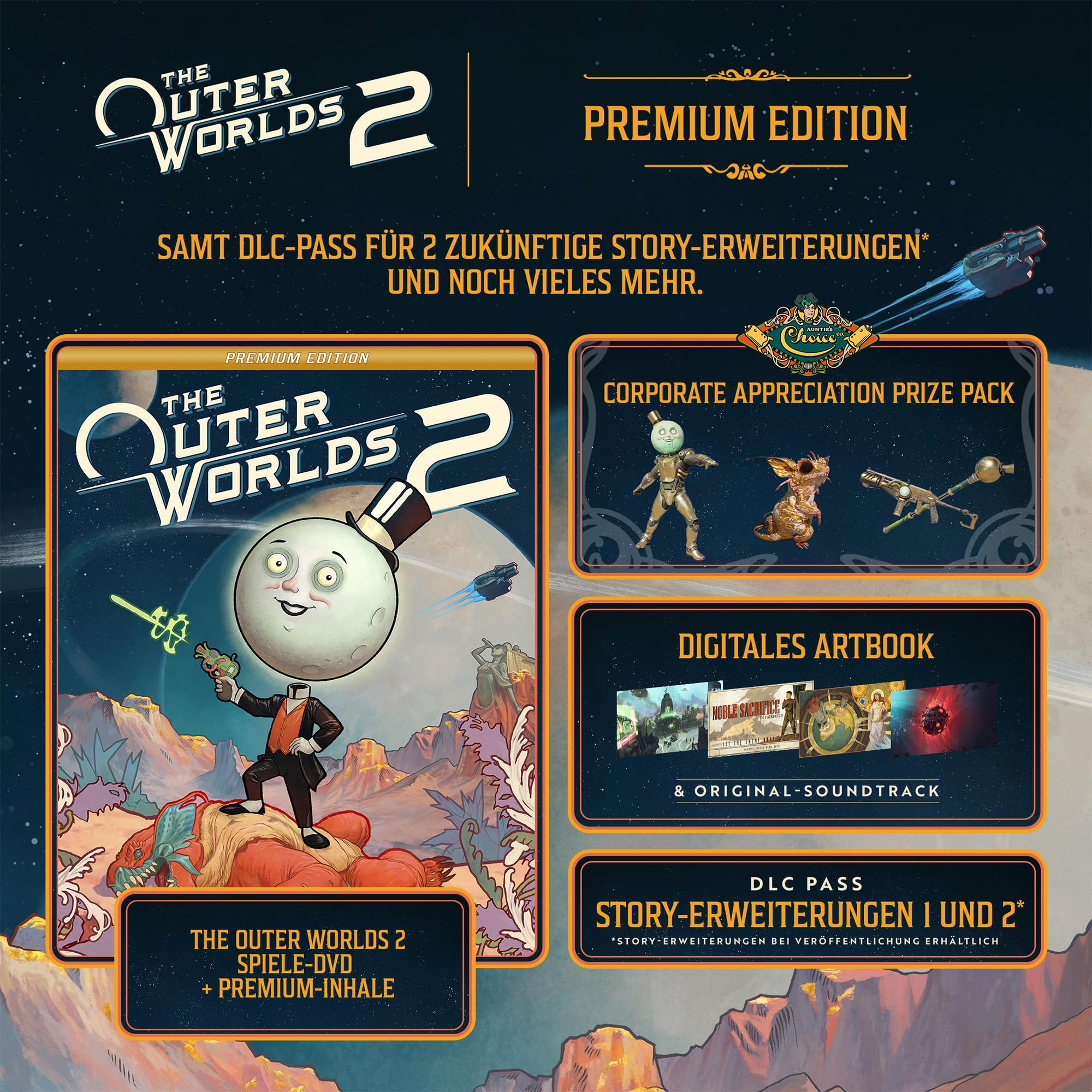 The Outer Worlds 2 – Premium Edition –PlayStation 5 [Disc + Code in der Spieleverpackung] 2