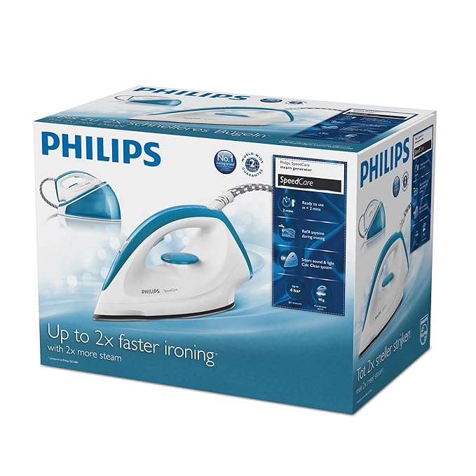 Philips SpeedCare GC6602/21 estación plancha al vapor 1,2 L Cian ...