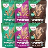 Sun Tropics CocoRolls Variety Pack of 6 - Coconut Wafer Cookies | Gluten Free &amp; Dairy Free | Made with Pure Coconut Cream | Non-GMO | Resealable Snack Packs