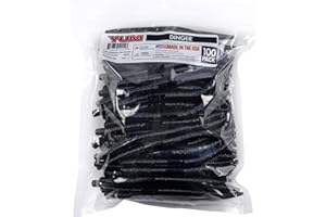 YUM LURES YUM Dinger Classic Worm All-Purpose Soft Plastic Bass Fishing Lure 100 Pack, 5 Inch