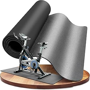 LILENO SPORTS Bodenschutzmatte Fitnessgerät 90x200 cm | 8 mm starke Fitnessgeräte Unterlage | Sportmatte und Fitnessmatte rutschfest | Ideal Schalldämmend für Crosstrainer, Laufband oder Home Gym