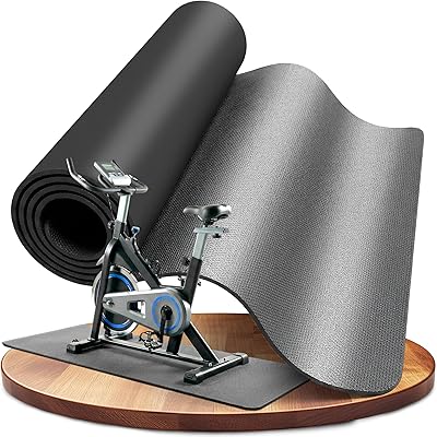 LILENO SPORTS Bodenschutzmatte Fitnessgerät 90x200 cm | 8 mm starke Fitnessgeräte Unterlage | Sportmatte und Fitnessmatte rutschfest | Ideal Schalldämmend für Crosstrainer, Laufband oder Home Gym