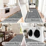 Homcomodar Hallway Runner 65x300cm Non Slip 6mm Low Profile Carpet Rug view 4