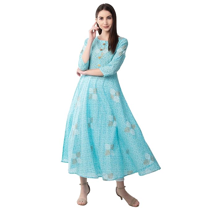 Women's Cotton Anarkali Kurta