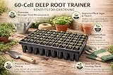 Muddy Hands Large Deep Root Trainer Tray 60 Cell Seedling Propagation view 3