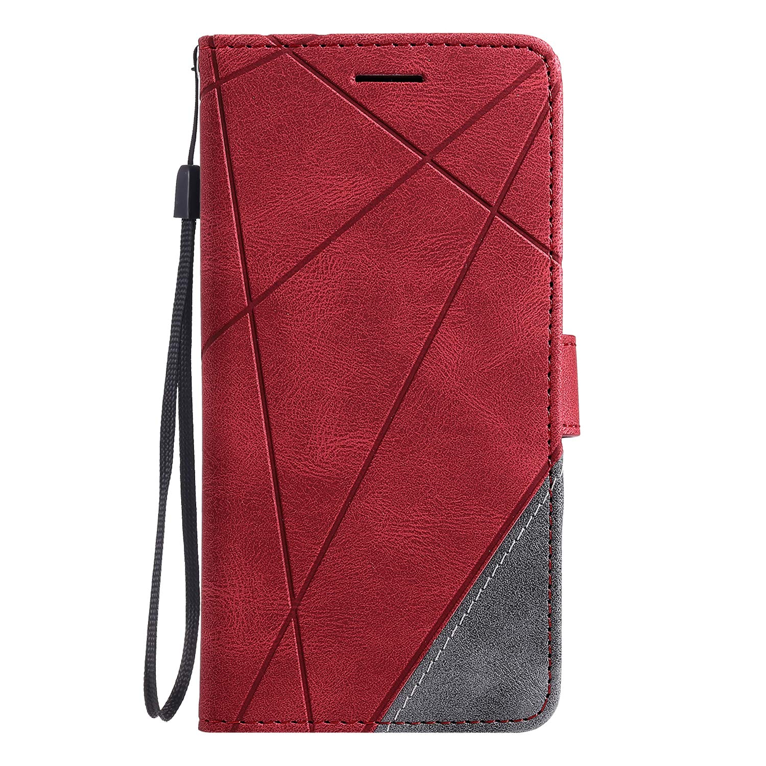 TIANCI Case for OPPO Find X3 Neo/Reno5 Pro+ 5G, Wallet Case [Skin-friendly PU leather] [Card Slots] [Photo frame] [Kickstand] [Magnetic Closure] Flip Cover for OPPO Find X3 Neo/Reno5 Pro+ 5G-Red