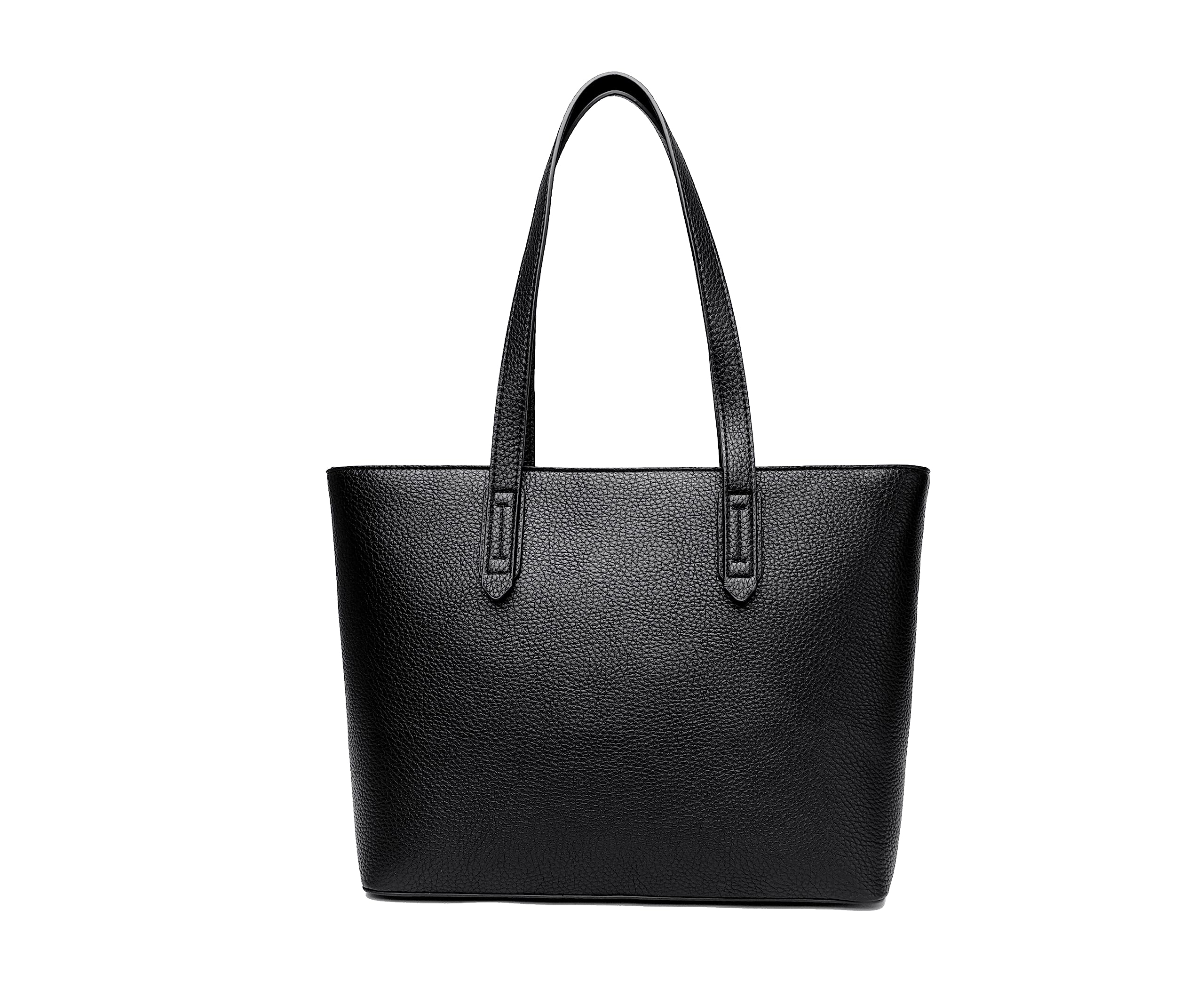 FSD.WG Women's Tote Bag, Business Bag, Fashionable, Popular, 2-Way Handbag, Work or School, Large Capacity, Leather, Birthday Gift, 6210 Black