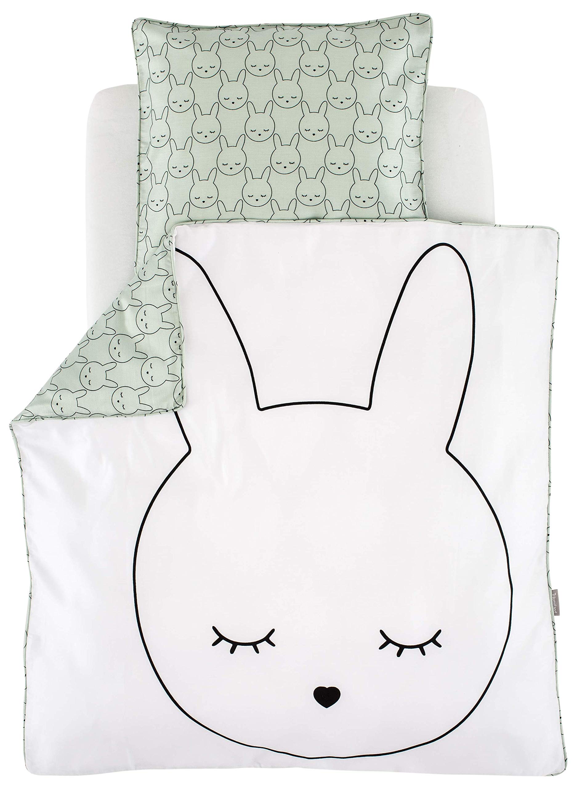 Träumeland TT18103 Bedding Cuddly Rabbit 80 x 80 cm + 35 x 40 cm Multi-Coloured