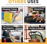 BeeGo Buggy Clips 2 Pack Stroller Hooks for Bags 5kg Aluminum Black view 6