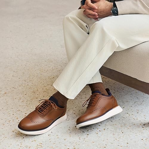 Bruno Marc Men's MaxFlex Dress Sneakers Oxfords Casual Wingtip Brogue Shoes,Size  9.5,Brown,SBOX2326M in Dubai - UAE