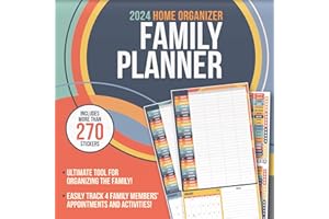 2024 Family Planner Wall Calendar with Reminder Stickers