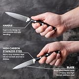 nuovva Sharp Kitchen Utility Knife 5 inch German High Carbon Stainless view 3