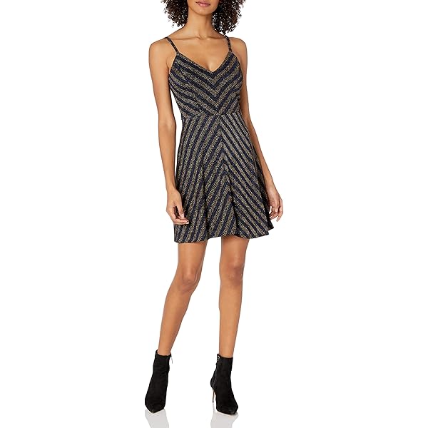 Amazon.com: Speechless Womens Fit + Flare Short Dress Gray Glitter  Sleeveless V Neck Party Solid Adjustable Straps Lined Juniors 11 :  Clothing, Shoes & Jewelry